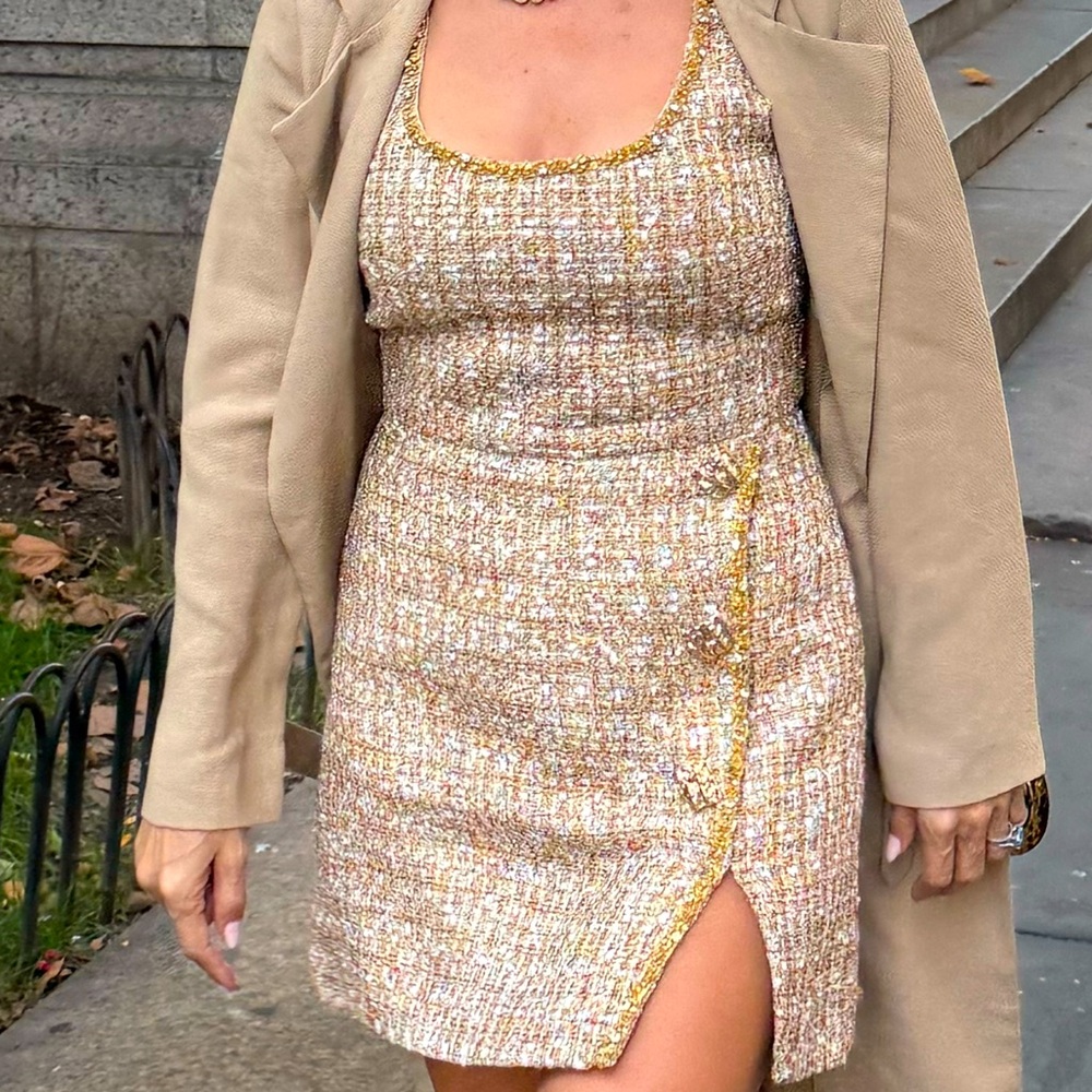 Self potrait stylish dress